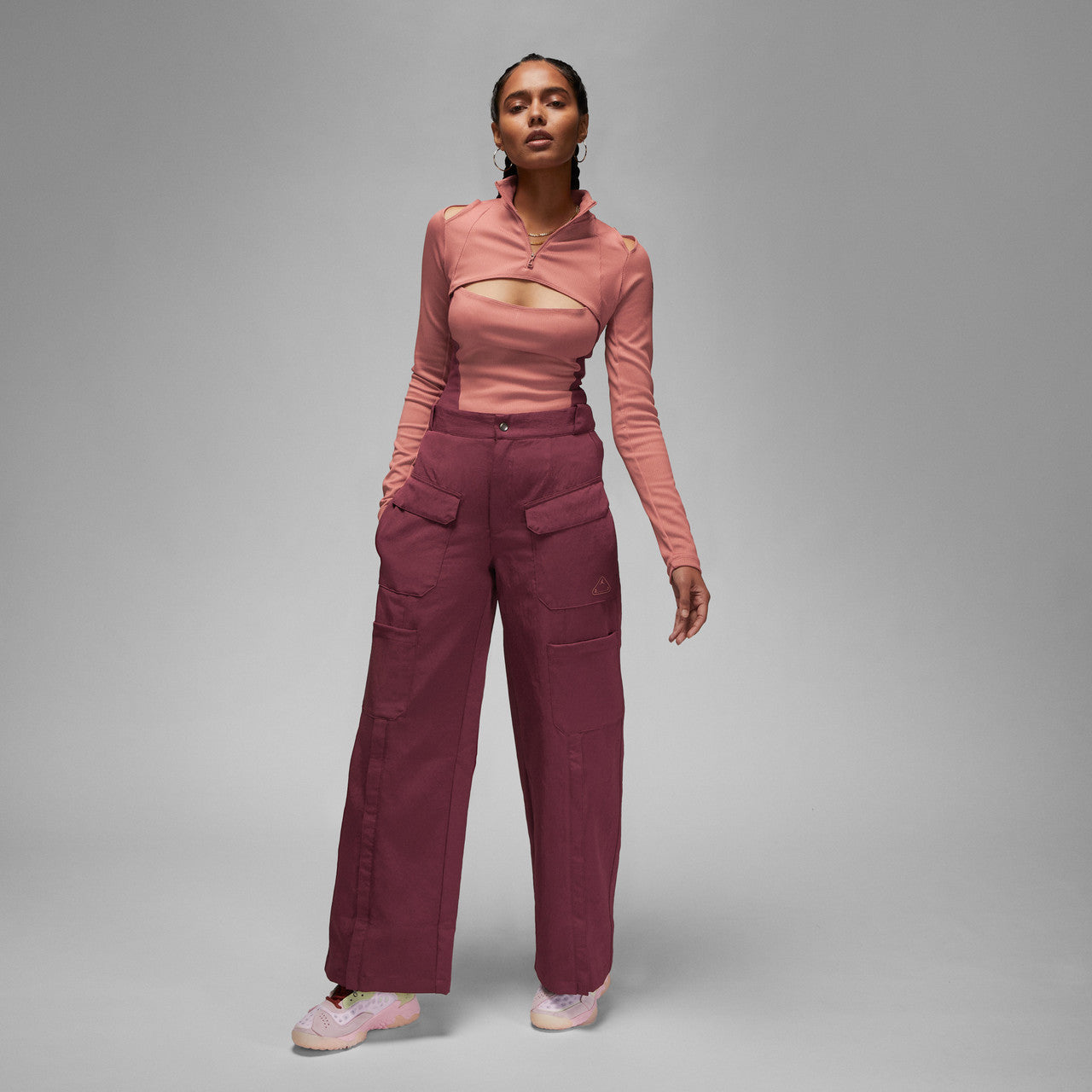 Wmns 1/4-Zip Long-Sleeve Top | DV1255-689