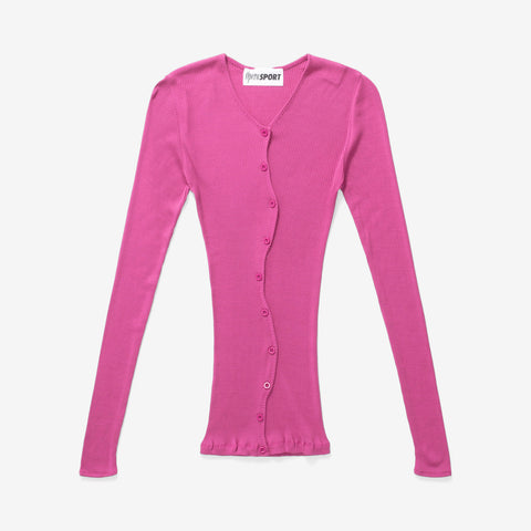Wmns Claire Seamless Cardigan | E8-MAGENTA