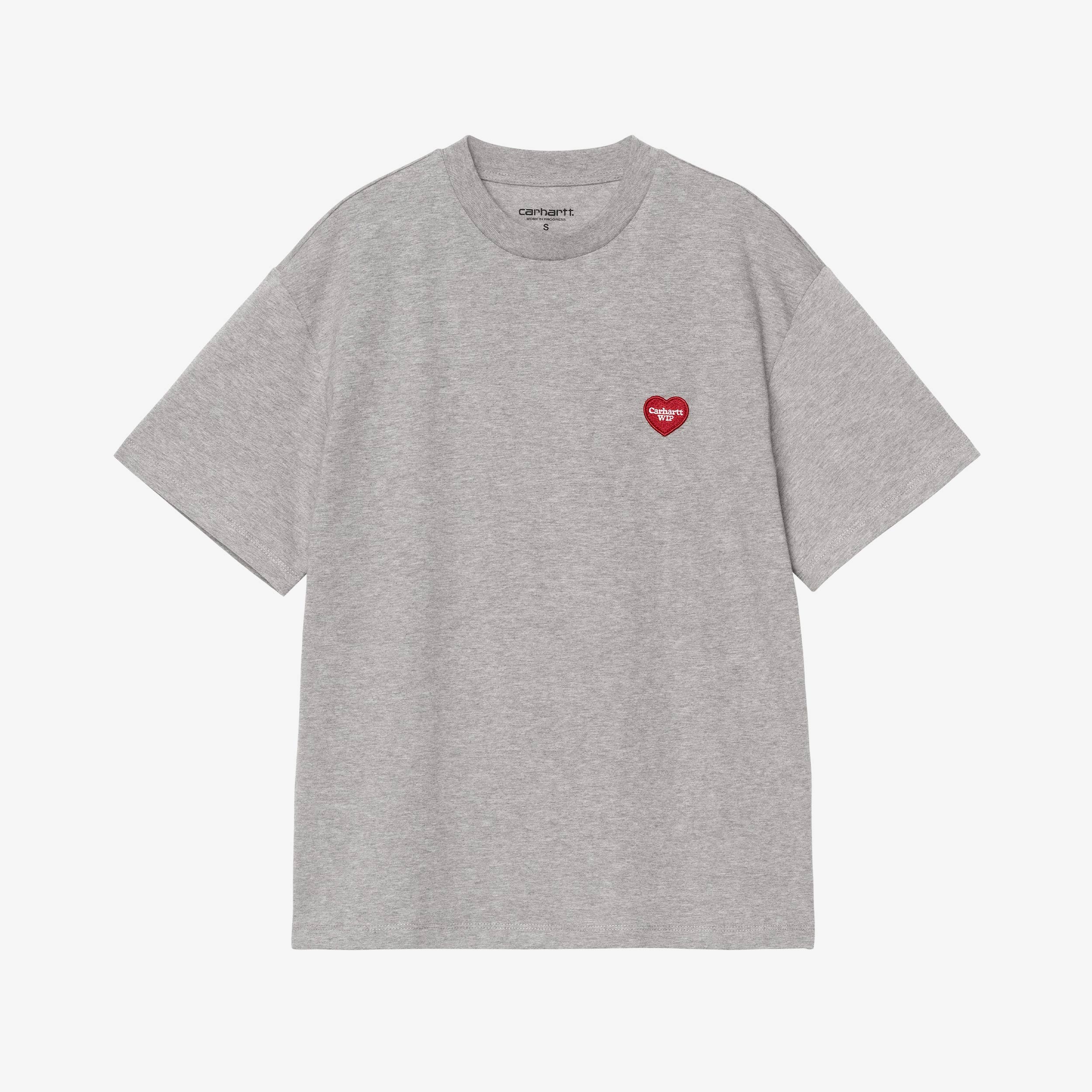 Wmns Short Sleeve Heart Patch T-Shirt