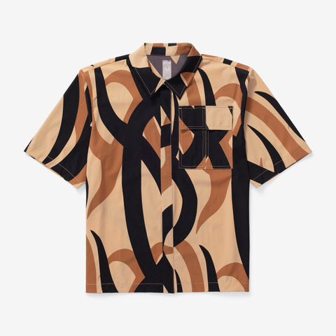 Strange Jungle Camo Multi Pocket Shirt  | LSSJCPZS-S-006