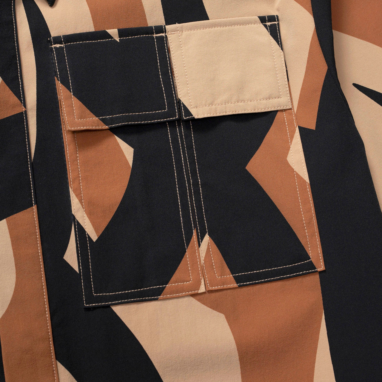 Strange Jungle Camo Multi Pocket Shirt  | LSSJCPZS-S-006