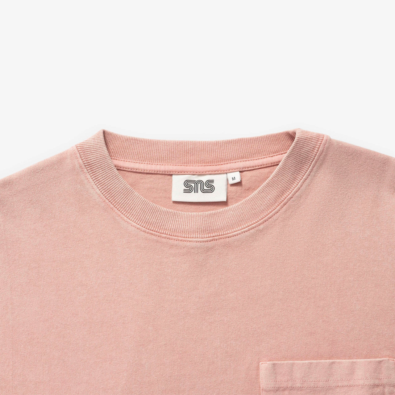 Washed Long Sleeve Pocket Tee | SNS-105001