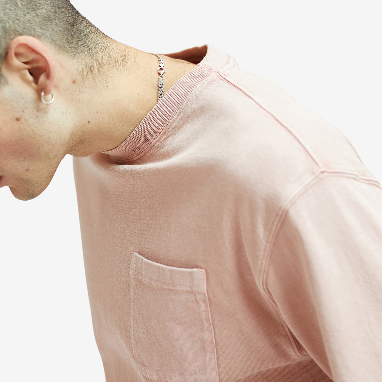 Washed Long Sleeve Pocket Tee | SNS-105001