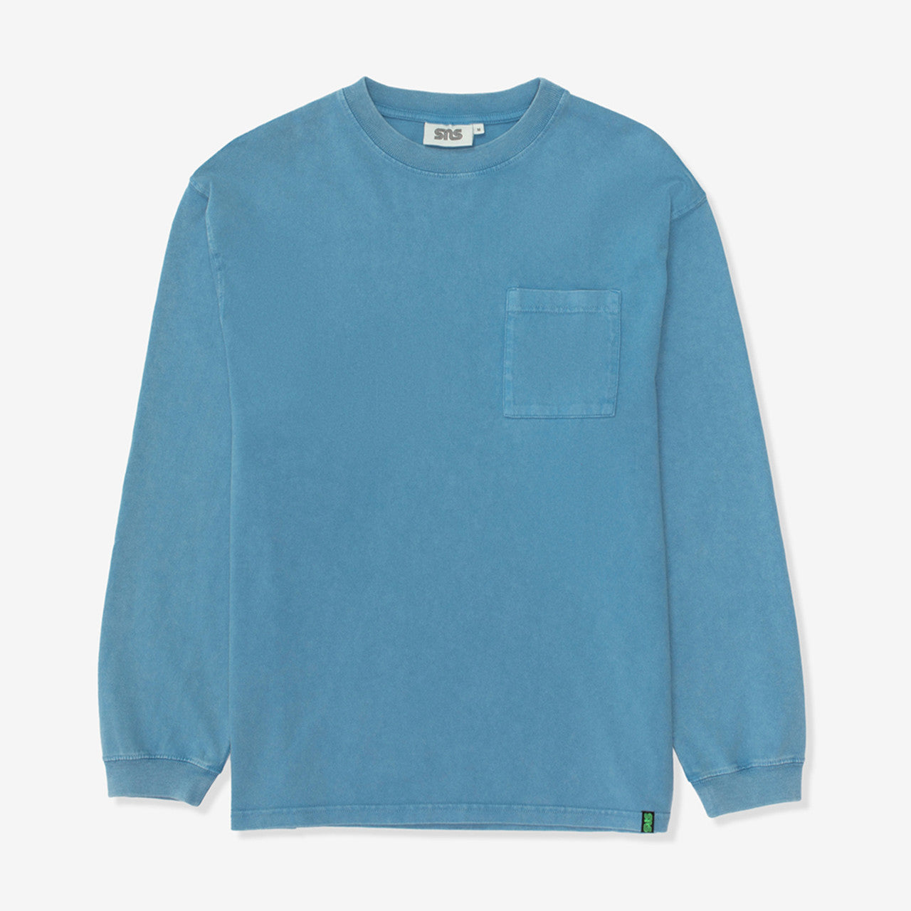 Washed Long Sleeve Pocket Tee | SNS-105002