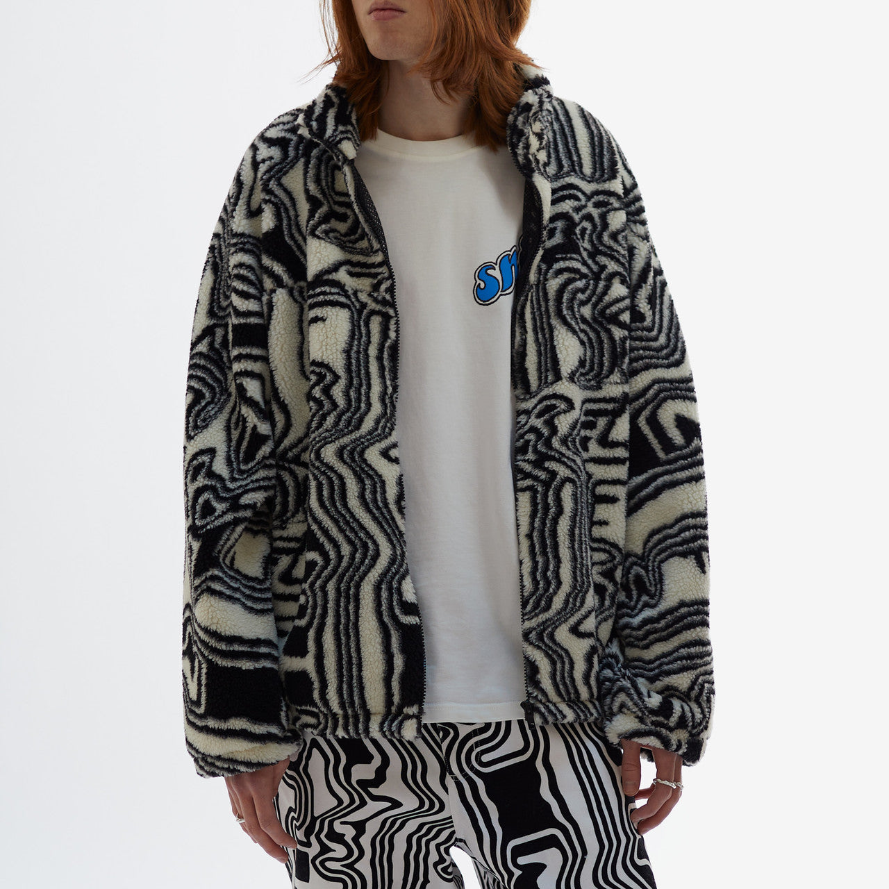 Distorted Fleece Jacket | SNS-3406-0200