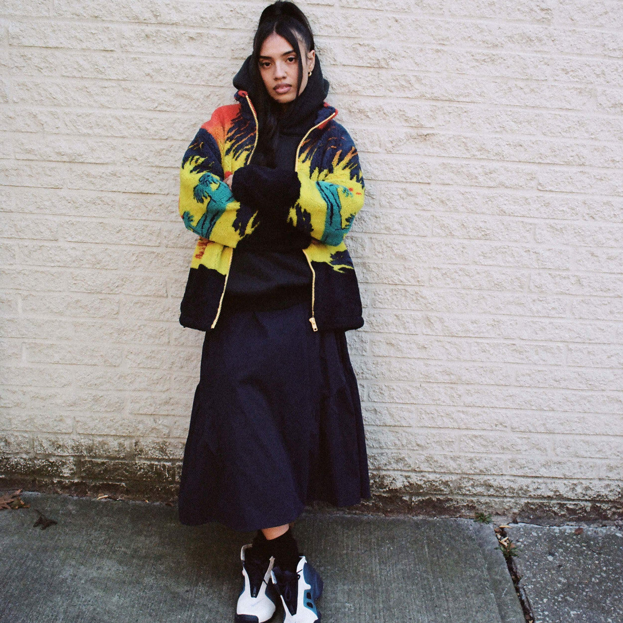 Palm Tree Fleece Jacket | SNS-3408-2600