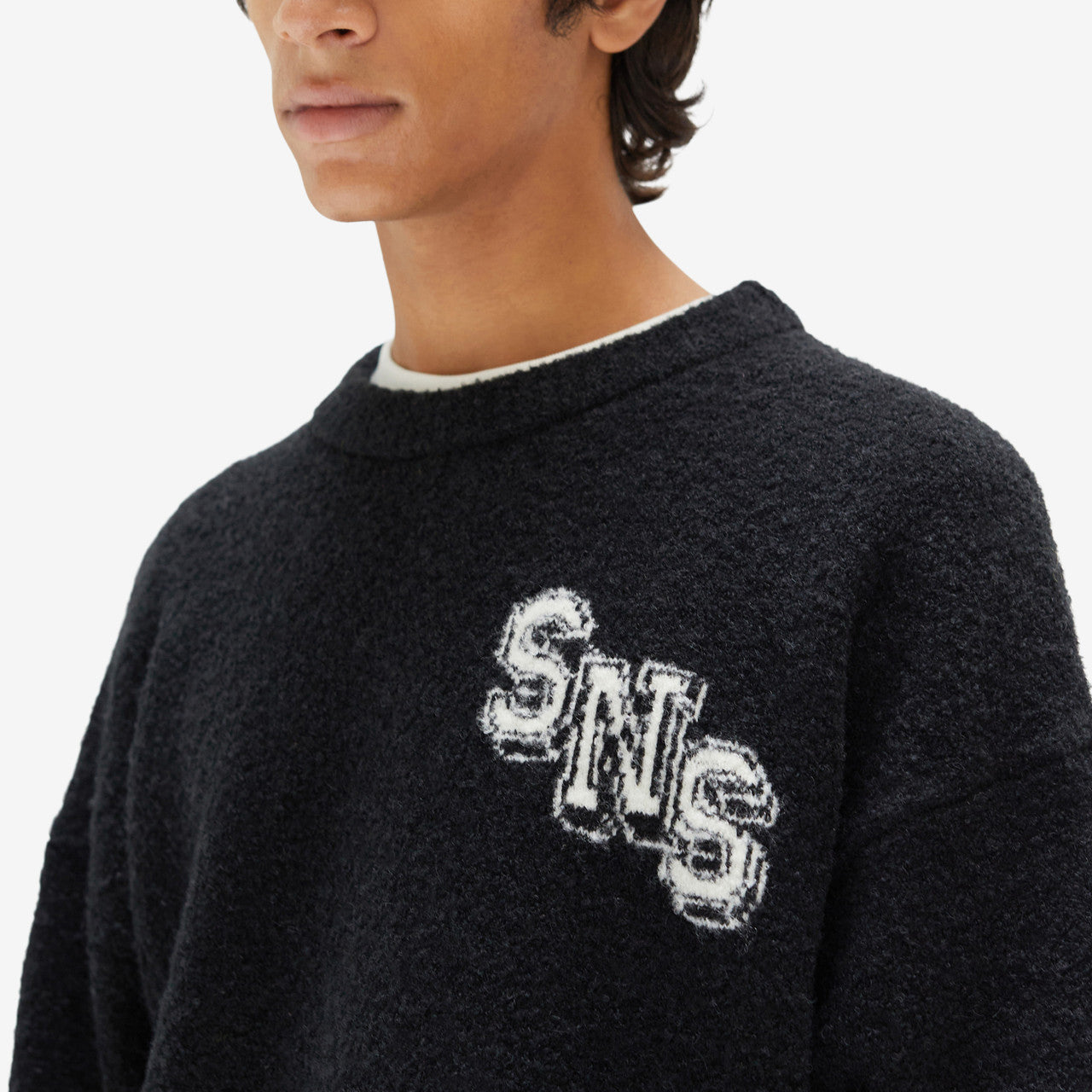 Boucle Knit Crewneck | SNS-3720-0100
