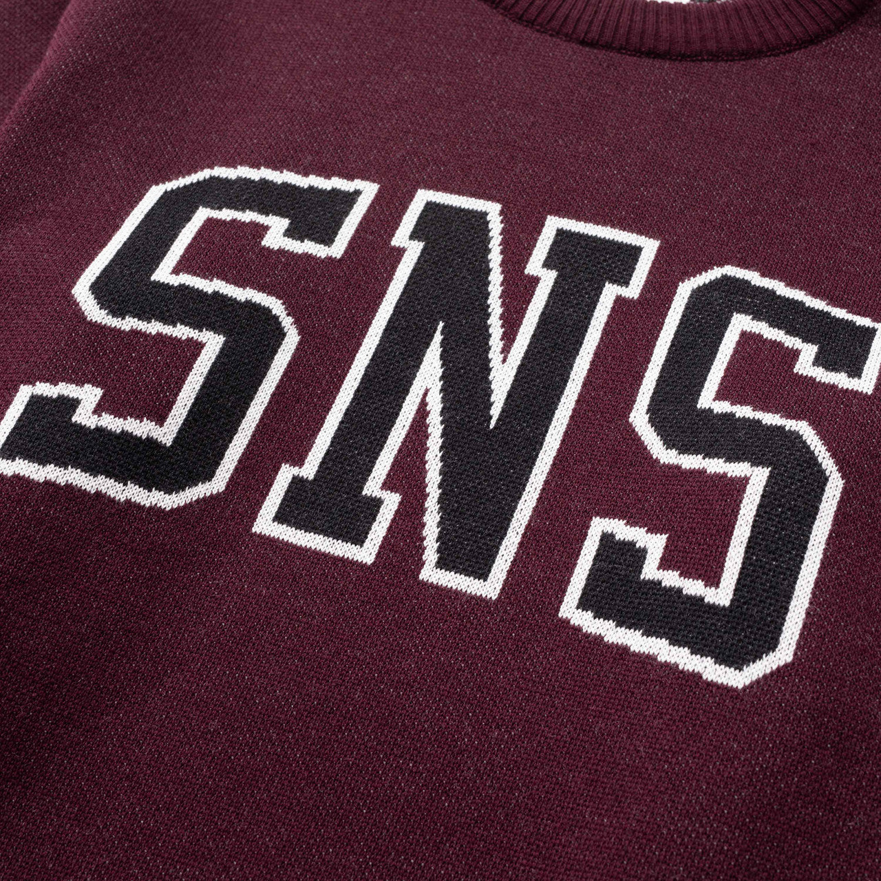 Collegiate Logo Knit Crewneck | SNS-3723-0200