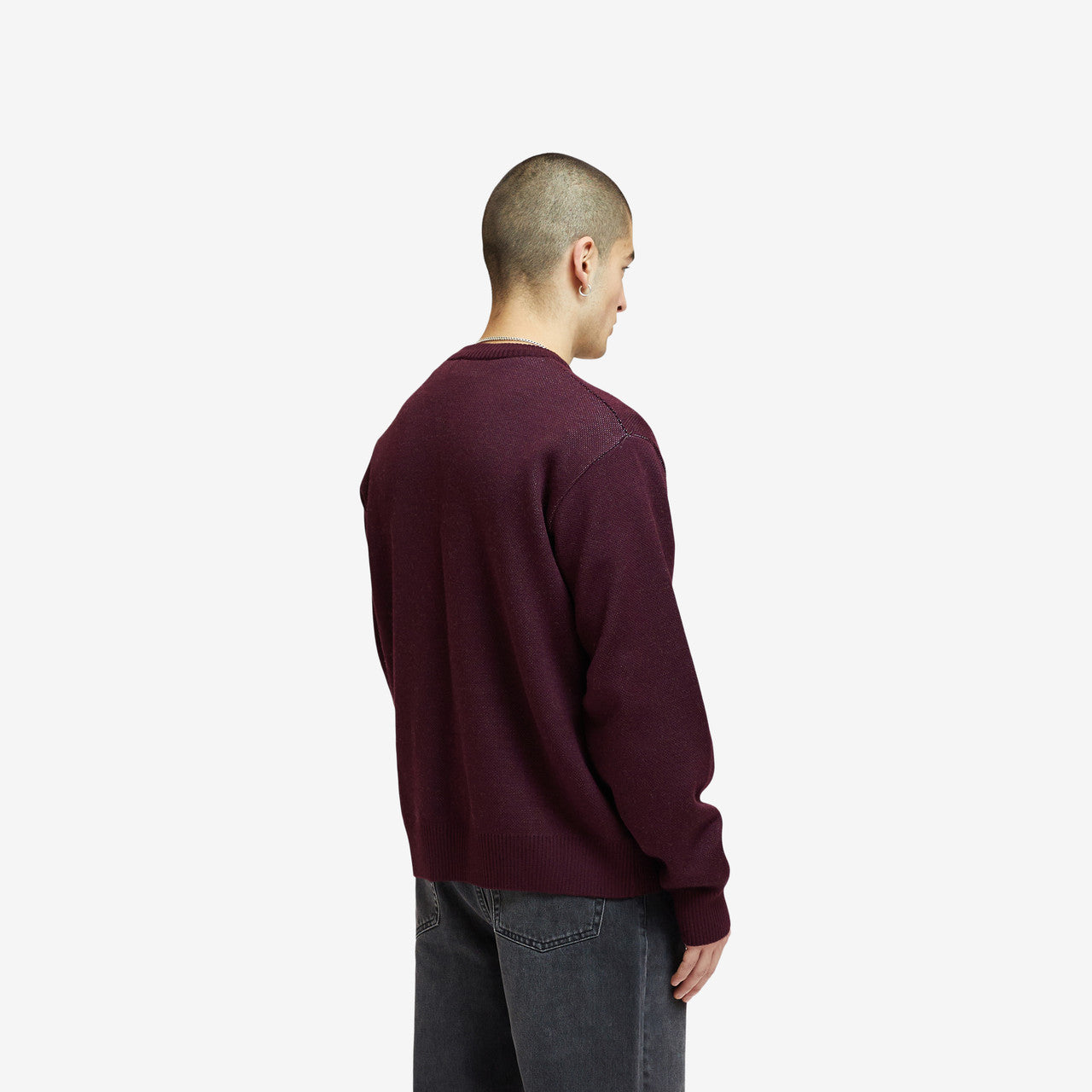 Collegiate Logo Knit Crewneck | SNS-3723-0200