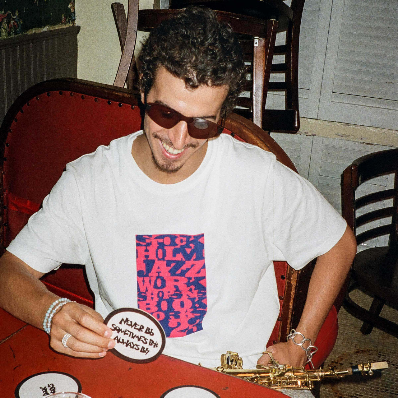 Stockholm Jazz Workshop Tee x Book Works | SNS-3407-6300