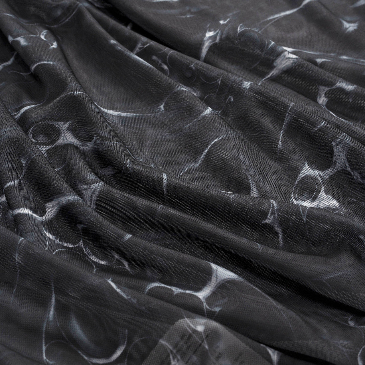 Wmns Printed Mesh Plated Long Sleeve | W-131217-SILVER