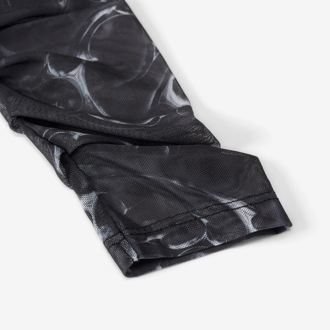 Wmns Printed Mesh Plated Long Sleeve | W-131217-SILVER