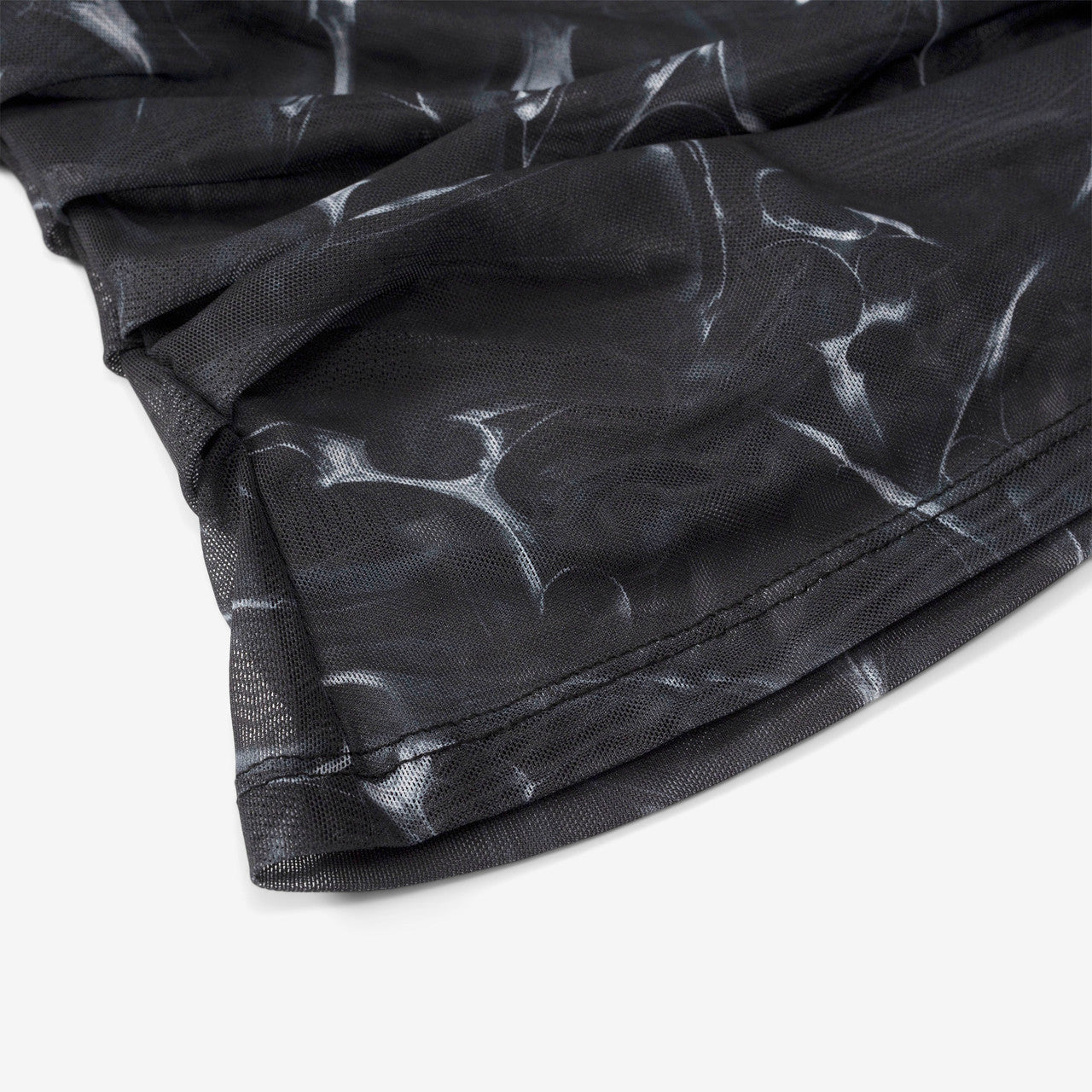 Wmns Printed Mesh Plated Long Sleeve | W-131217-SILVER