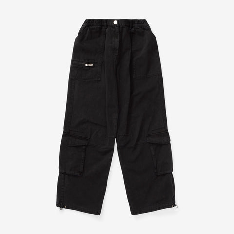 Wmns Cotton Boxy Cargo Trousers | W-132493-BLACK