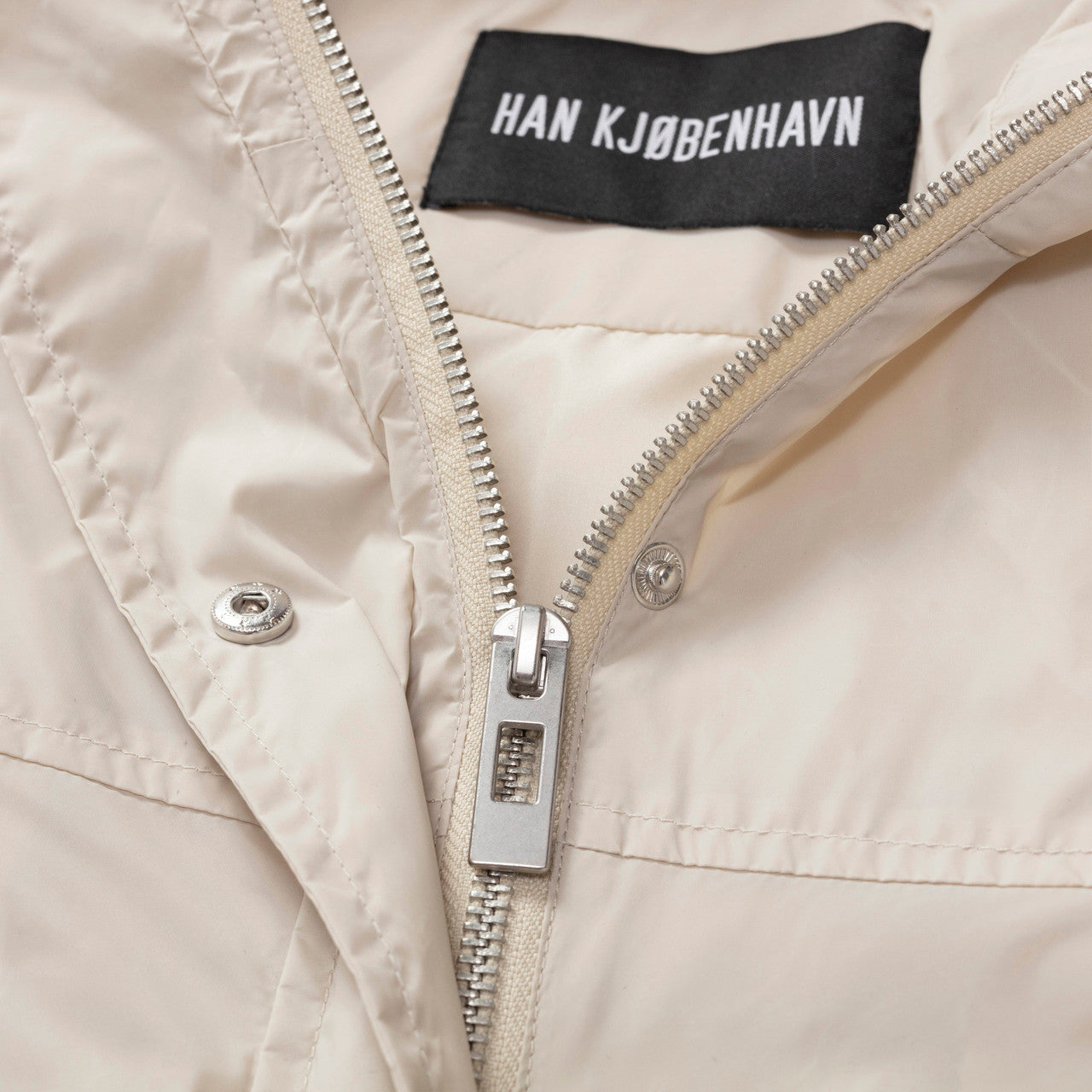 Wmns Nylon Windbreaker Midi Jacket | W-132527-SAND