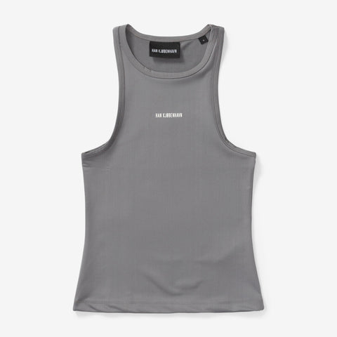 Wmns Logo Stretch Jersey Racer Top | W-132610-GREY