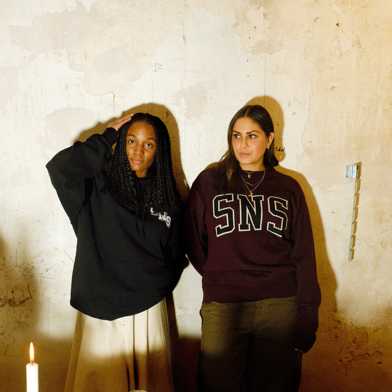 Collegiate Logo Knit Crewneck | SNS-3723-0200