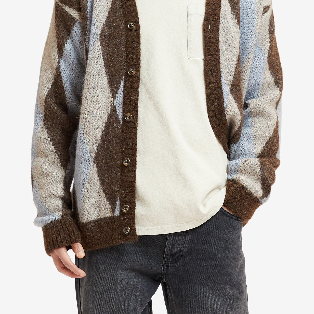 Mohair Knit Cardigan  | SNS-3723-0100