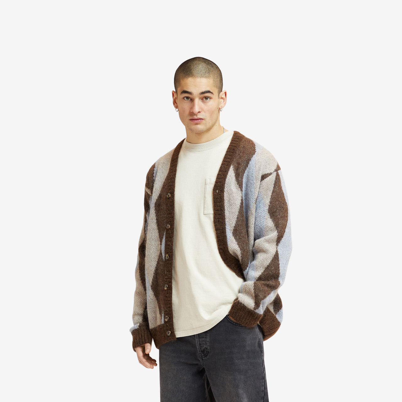 Mohair Knit Cardigan  | SNS-3723-0100